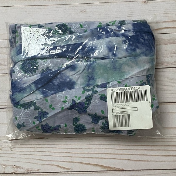 LOGO by Lori Goldstein Woven Lavender Tie Dye Vest w Print Cotton Panel XXS - Picture 14 of 14